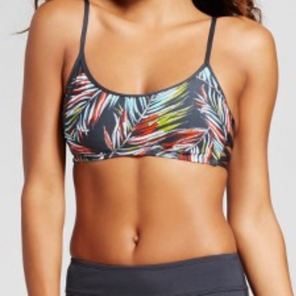 Mossimo Leaf Print Bikini Sz L